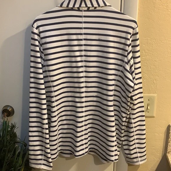 Lilly Pulitzer Navy and Cream Striped Blazer - Picture 5 of 7